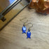 Lovely Blue Enamel Fish Earrings