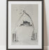'Over The Whale Bones' Limited Edition, Fine Art, Giclee Whitby Framed Print Hand Finished With Silver Leaf Whitby Abbey