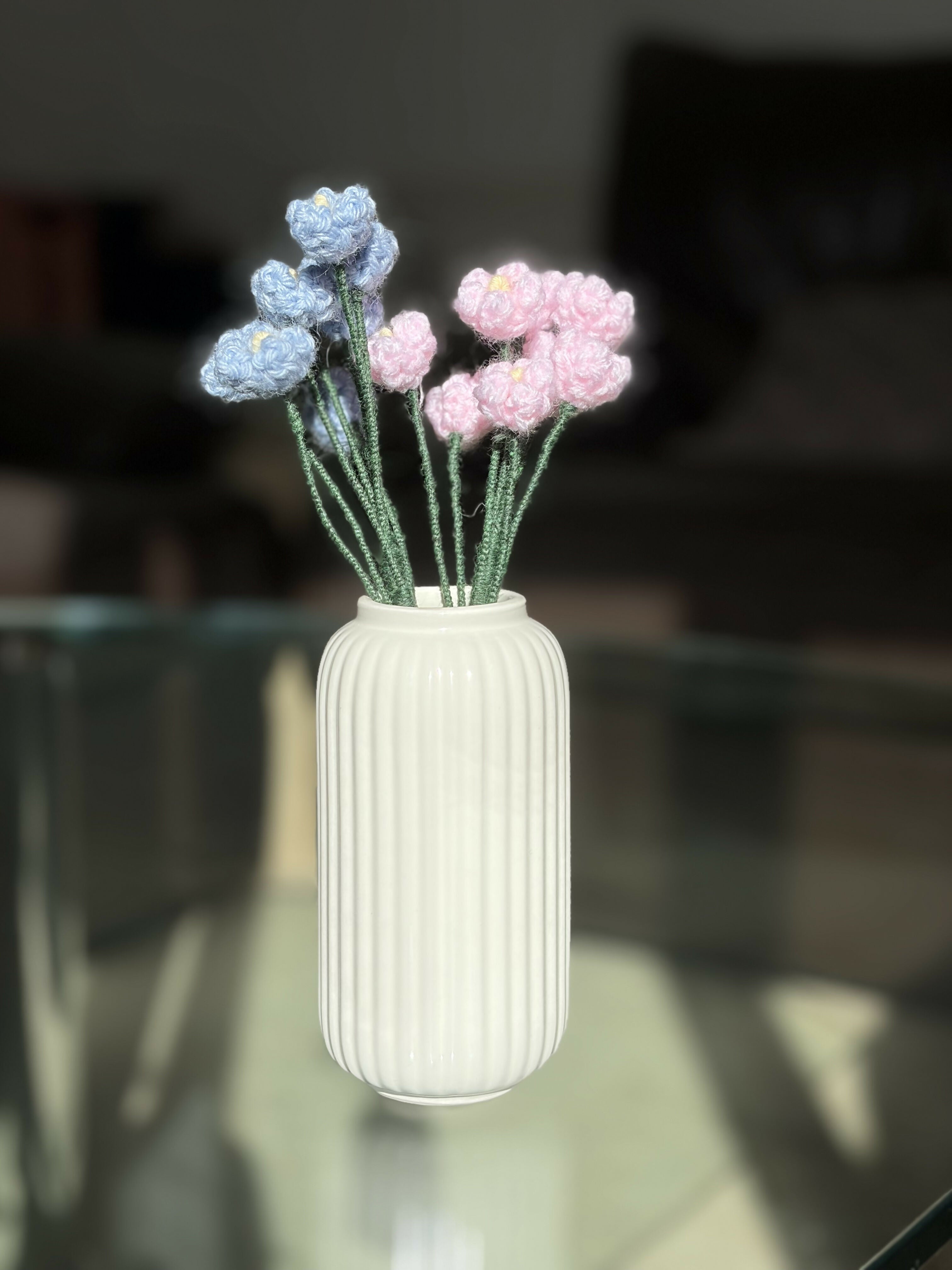 Crochet Flowers in a Vase