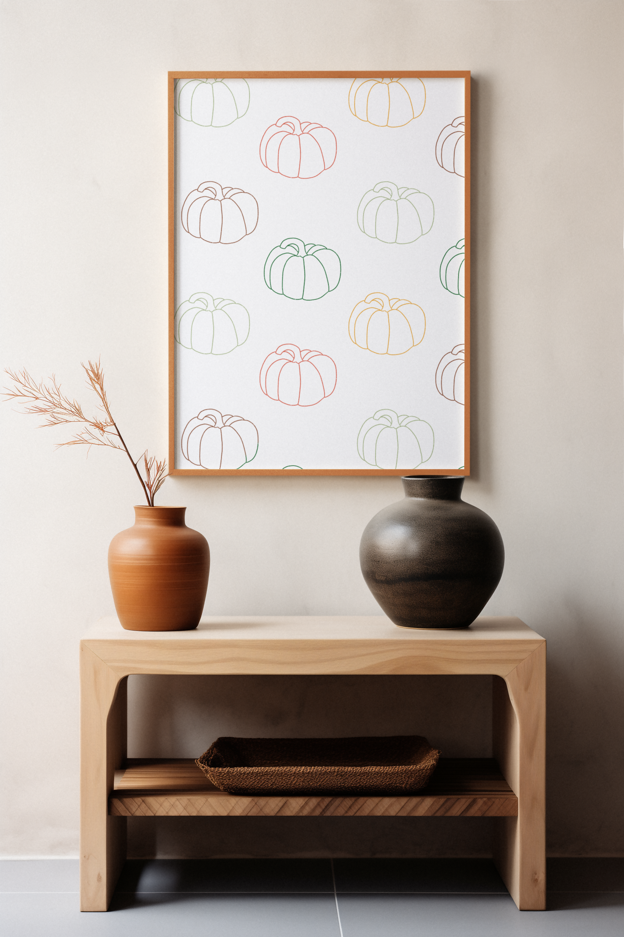 Pumpkin Pattern Print