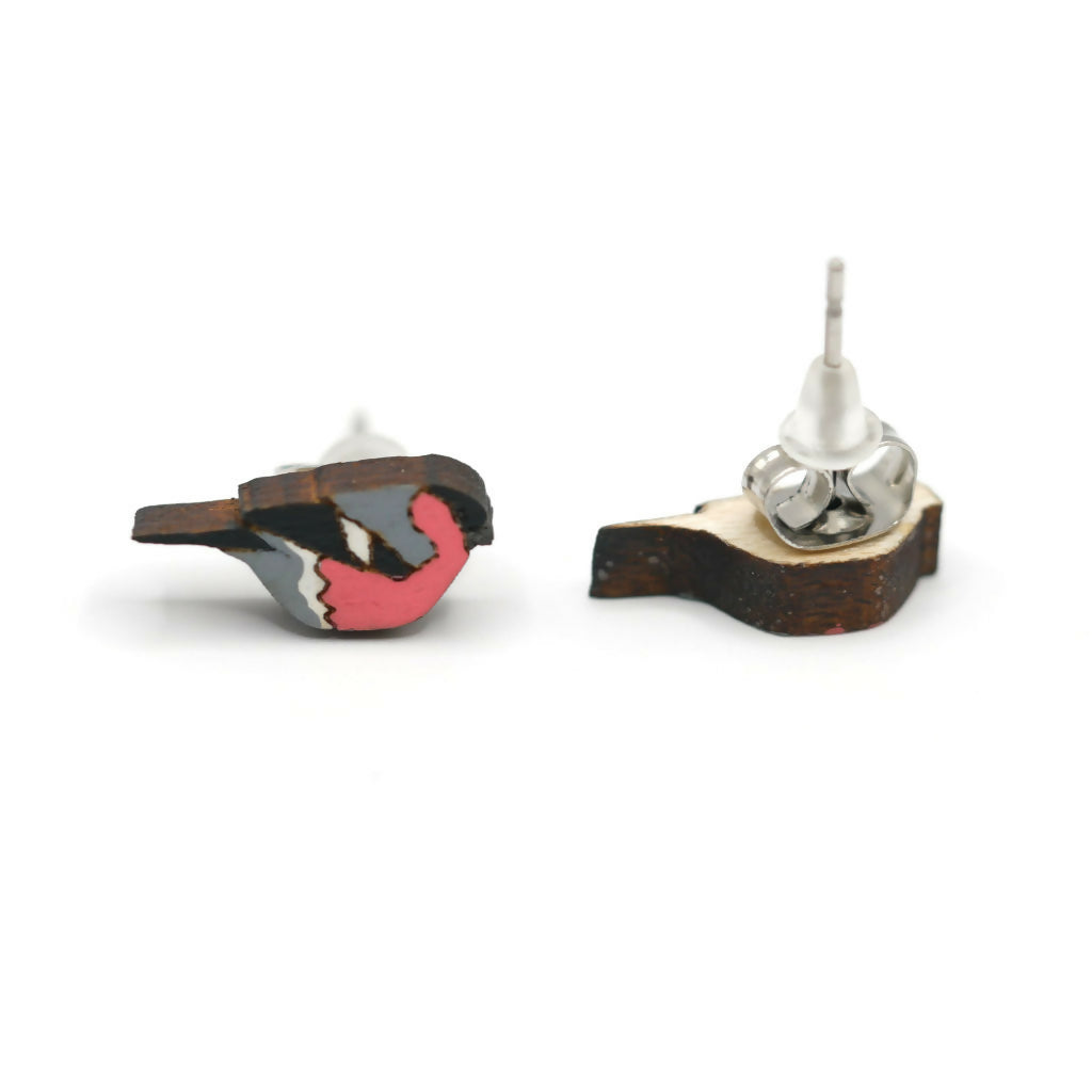Bullfinch Stud Earrings