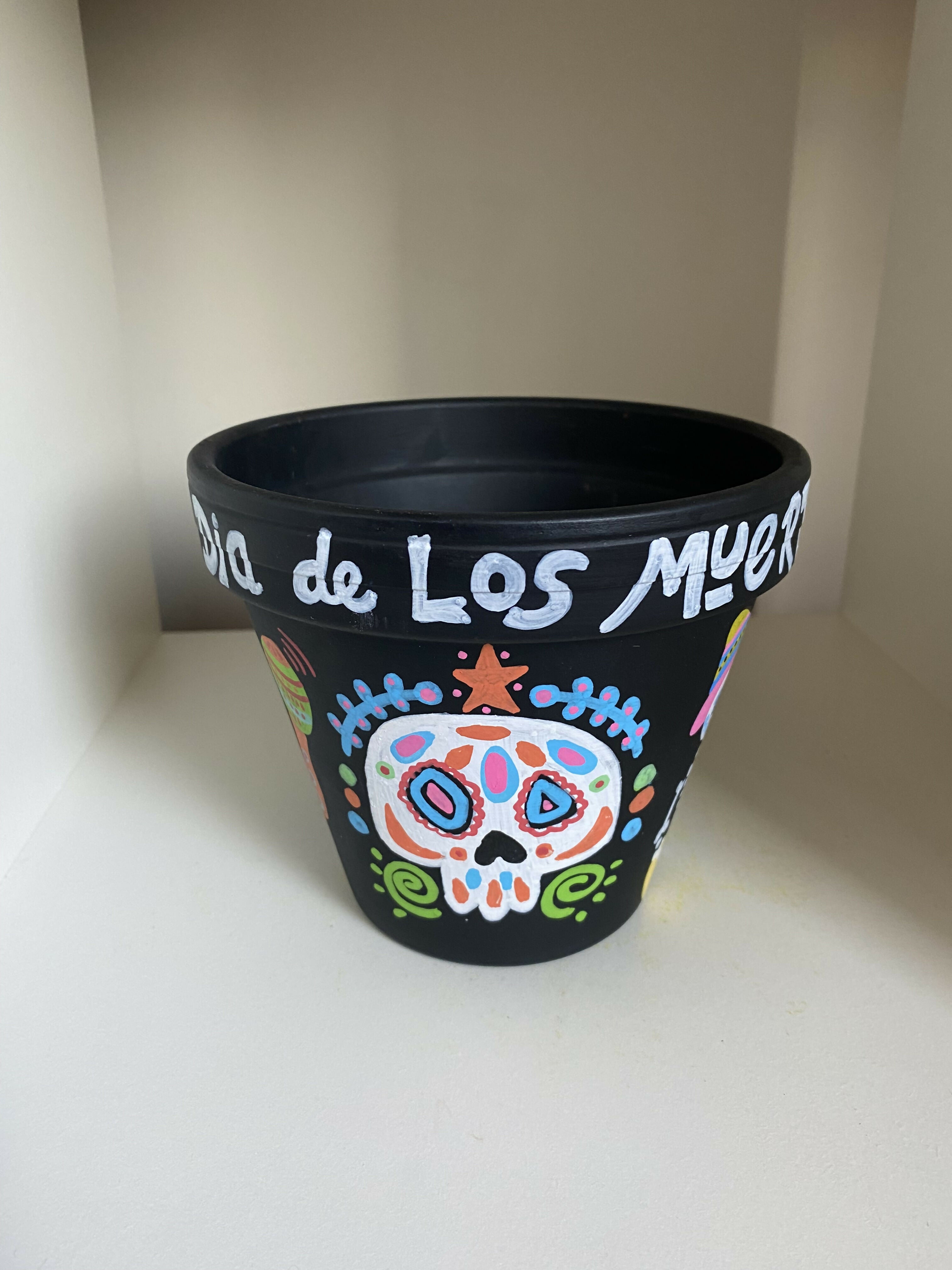 Day Of The Dead Dancing Pot