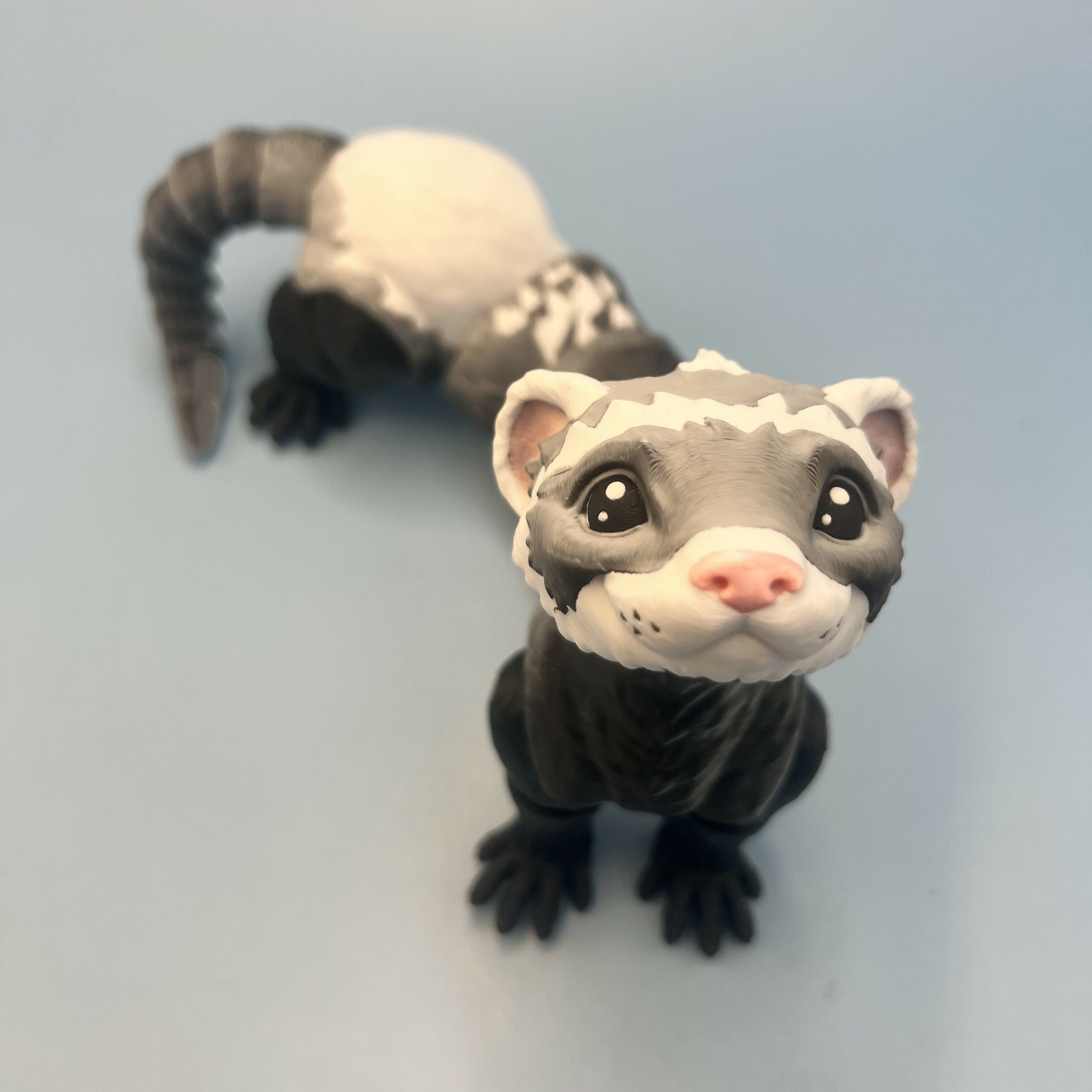 3D Printed EXTRA LARGE: Articulated Sensory Fidget Animals friends Ferret 35CM