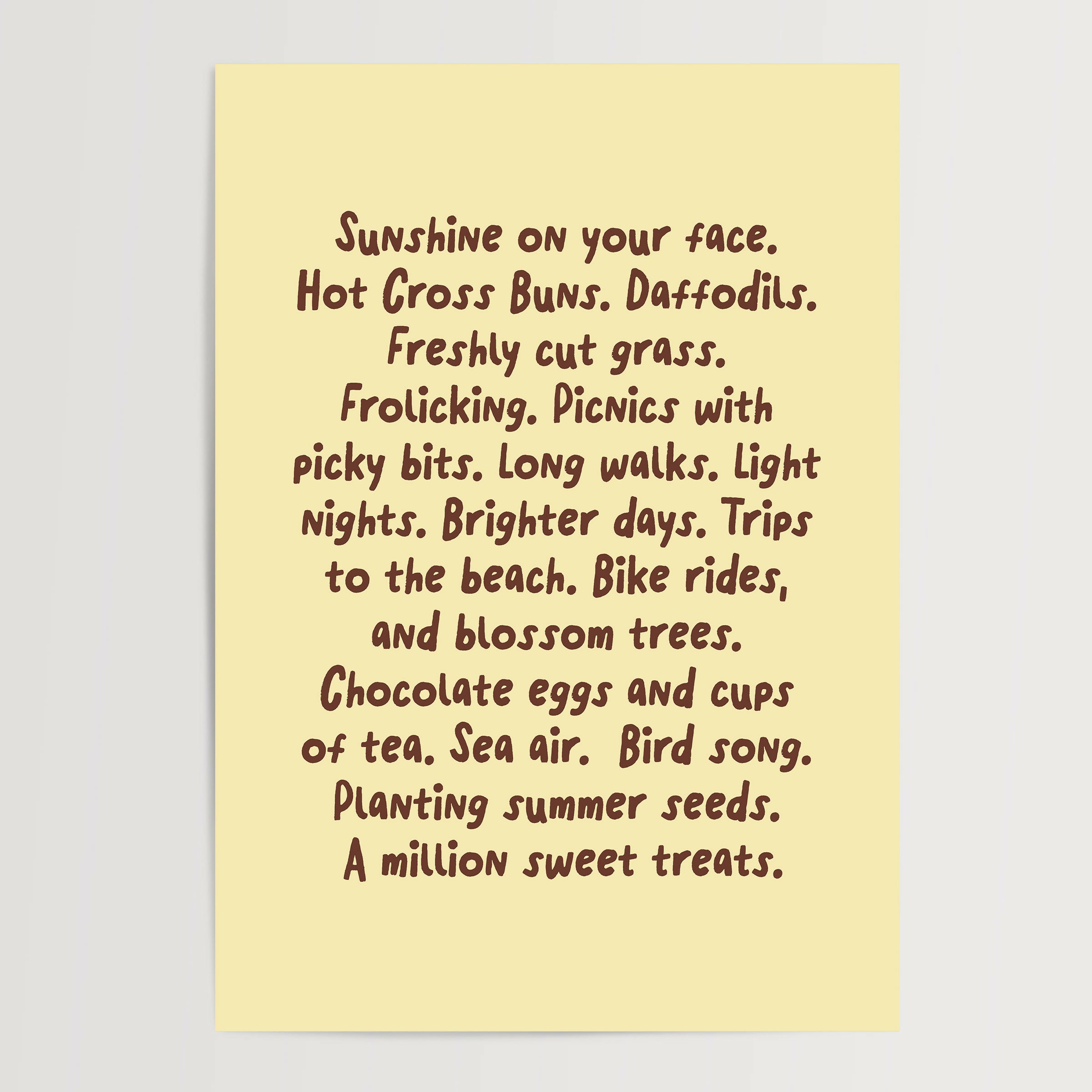 Spring Print in Yellow