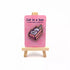 Wooden Pin Badge - Cat In A Box