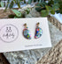 Funky Pattern Collection - Small Semi Circle Polymer Clay Earrings