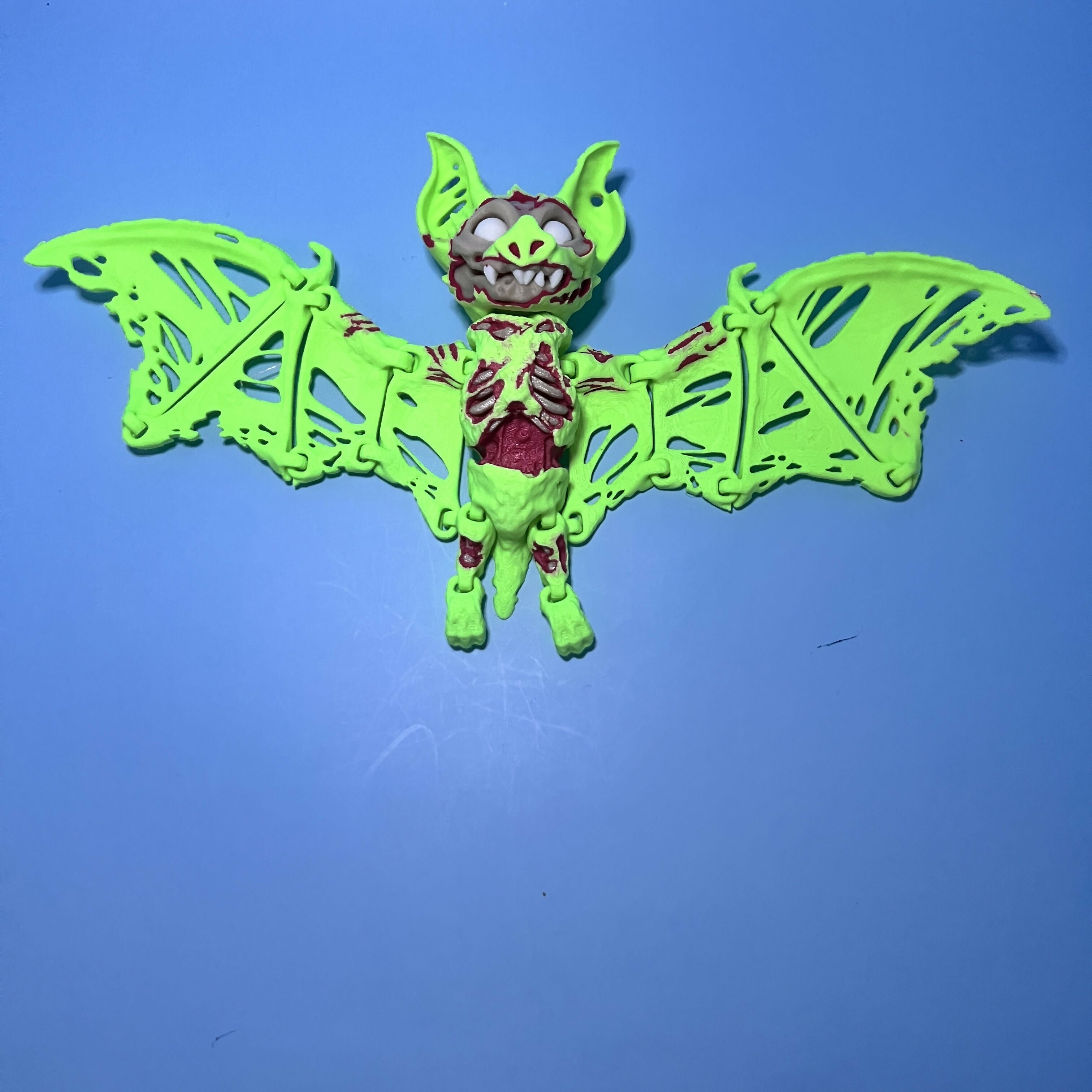 3D Printed LARGE: Articulated Sensory Fidget Animal friends Bat & Vampie Bat 26cm