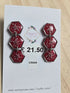 Stainless Steel Real Flower Dangle Earrings