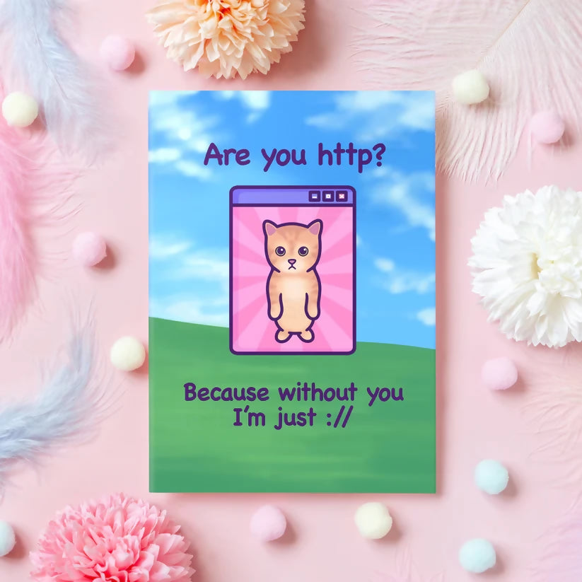Are You HTTPS- Cats Greeting Card