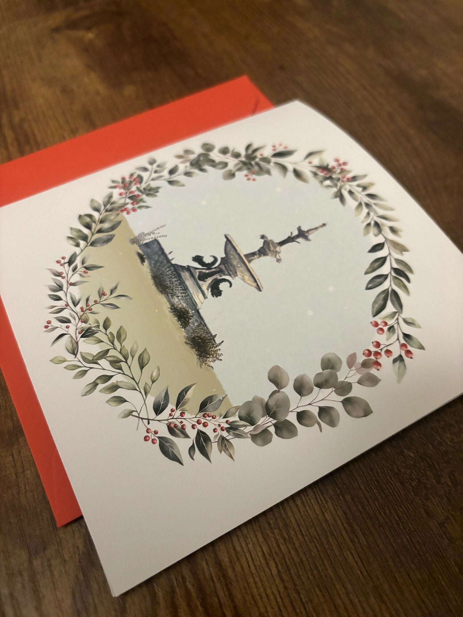 Hull Avenues Victoria Fountain Christmas Card / Greetings Card