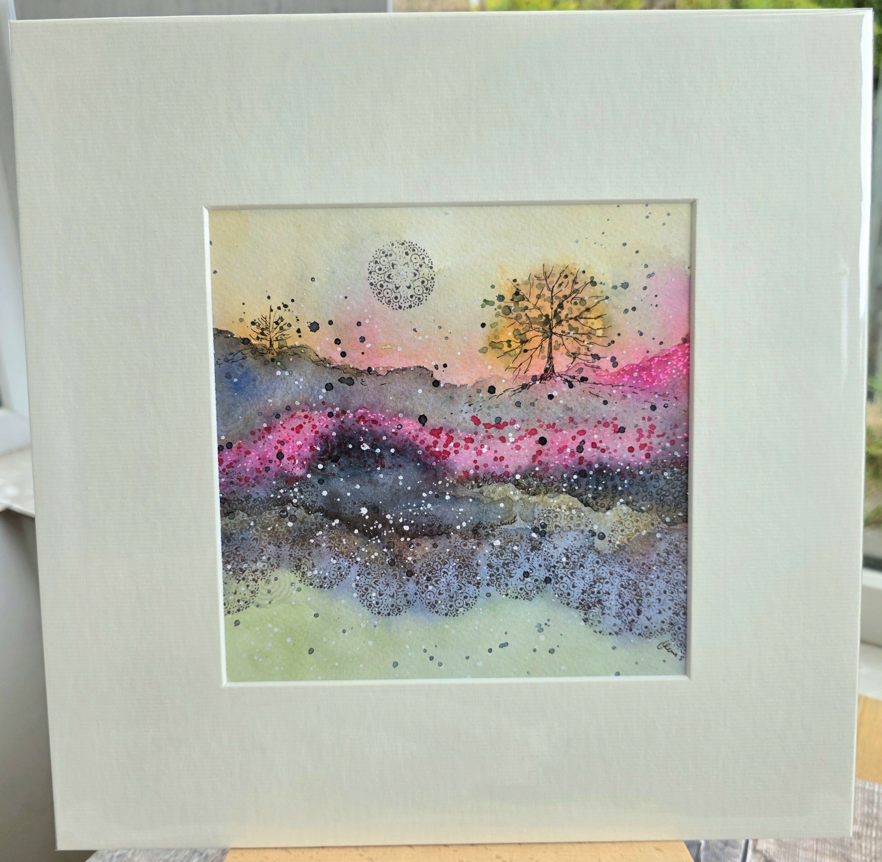 'All Seasons in One Day' Original Mixed Media Painting
