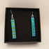 Green and Blue Dichroic Earrings