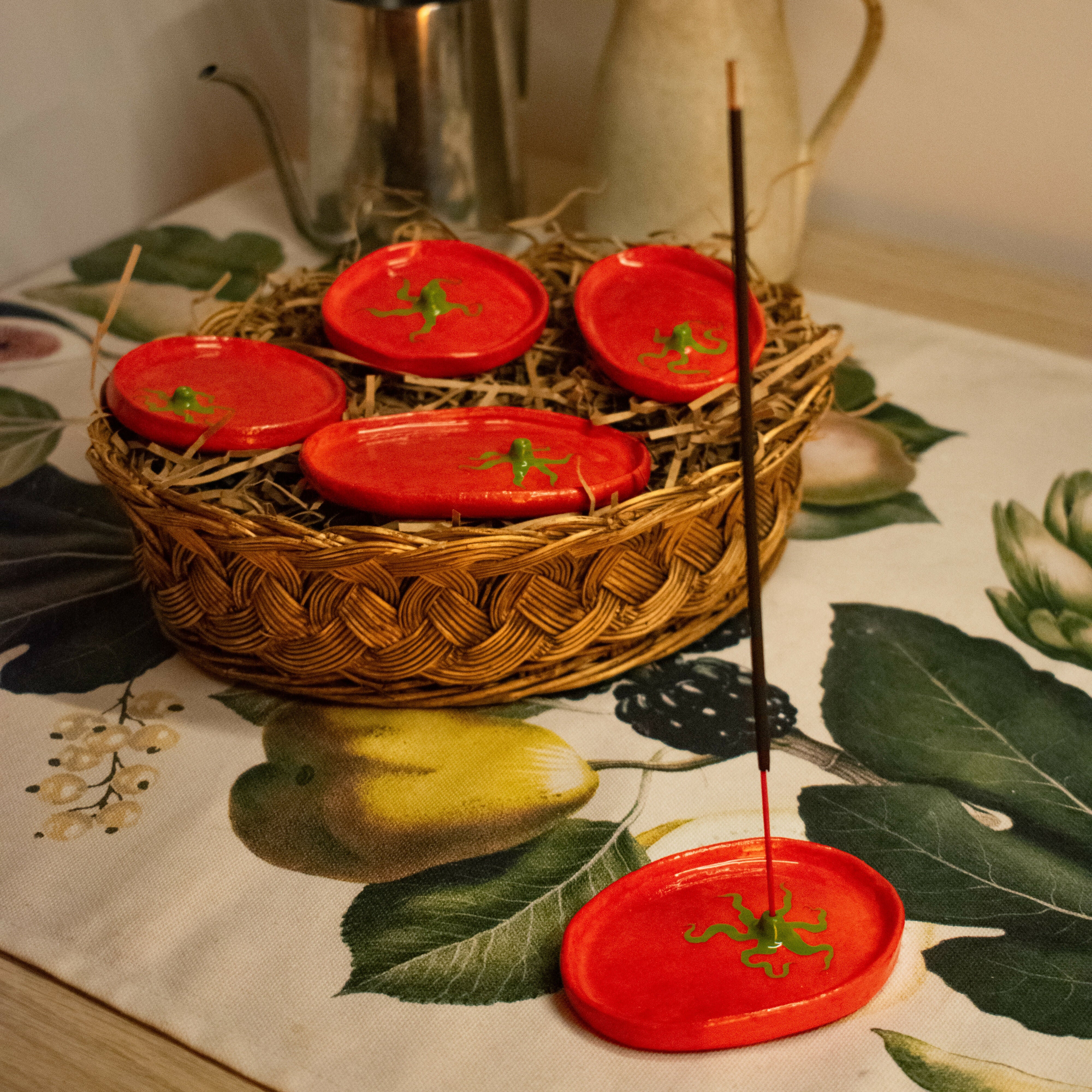 Handmade Tomato Incense Holder