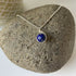 Lapis Lazuli Drop Necklace, Sterling Silver