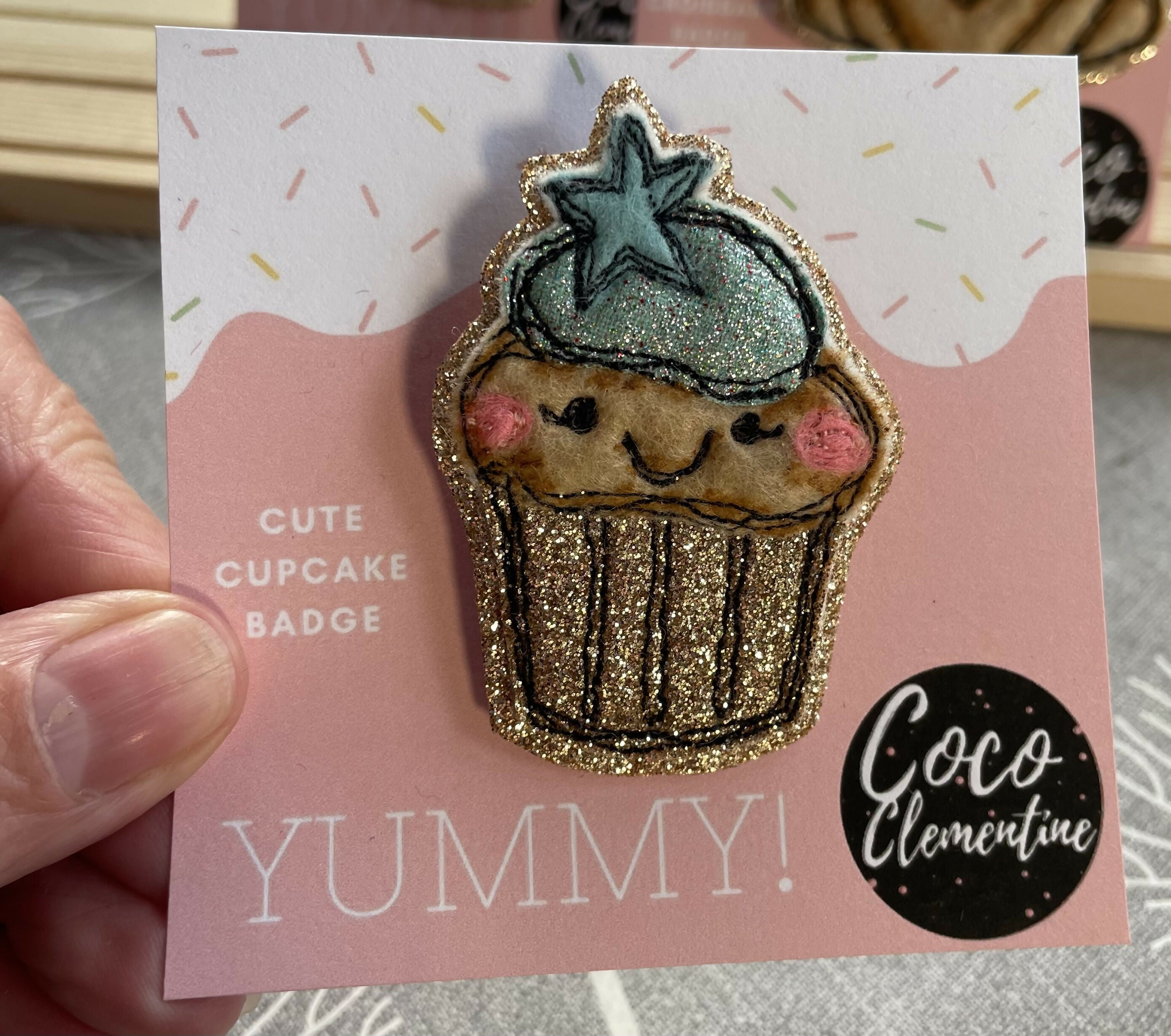 Yummy! Cute Cupcake Badge