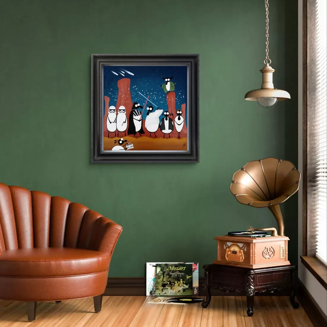 Baa Wars Framed Original Painting