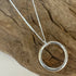 Sterling Silver Circle Pendant on Chain