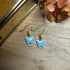 Lovely Turquoise Enamel Butterfly Earrings