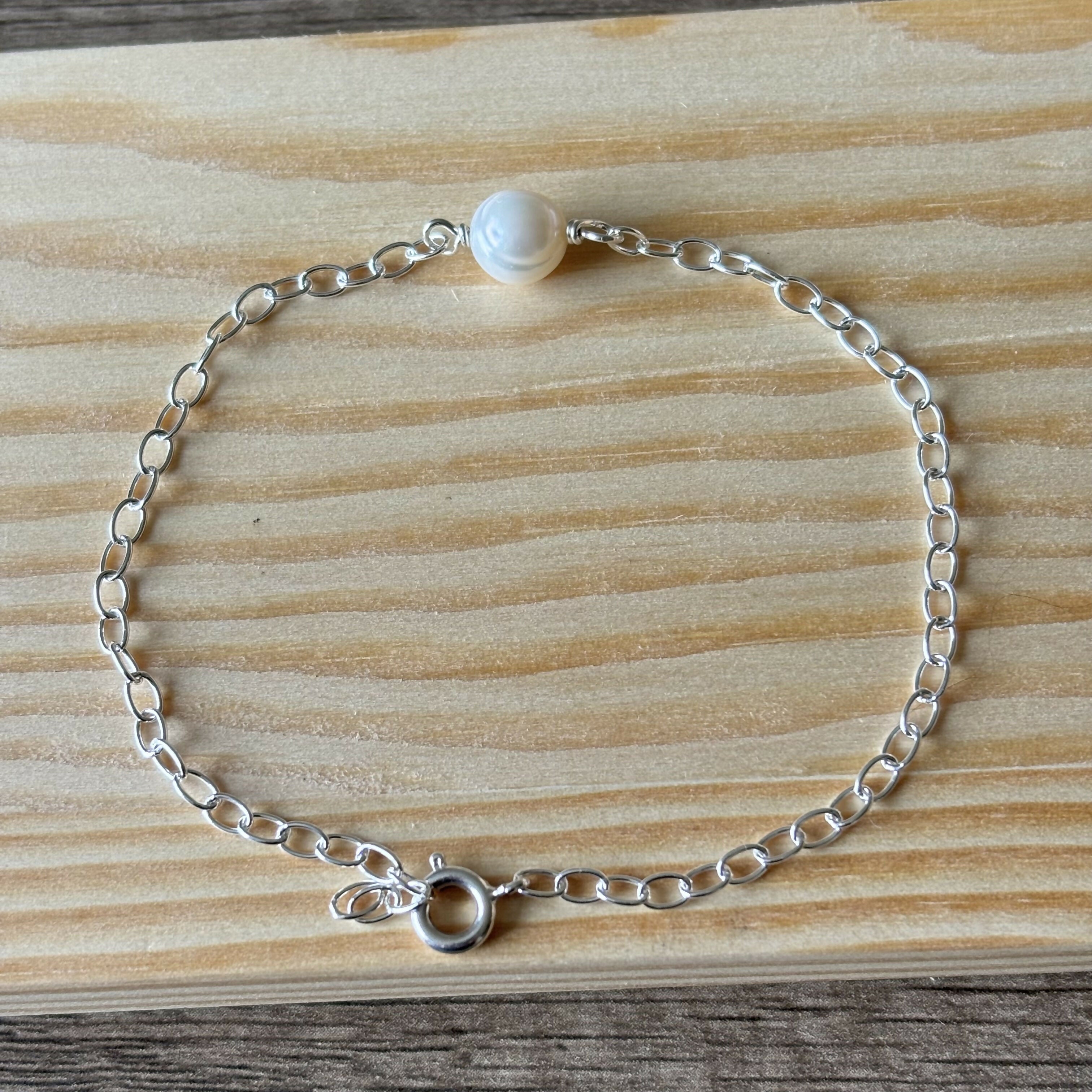 Sterling Silver Freshwater Pearl Bracelet