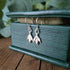 Handmade Silver Snowdrop Earrings Small