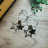 Fun Gold Plated Hoops Featuring Double Star Charms