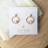 Seaglass Moon Studs