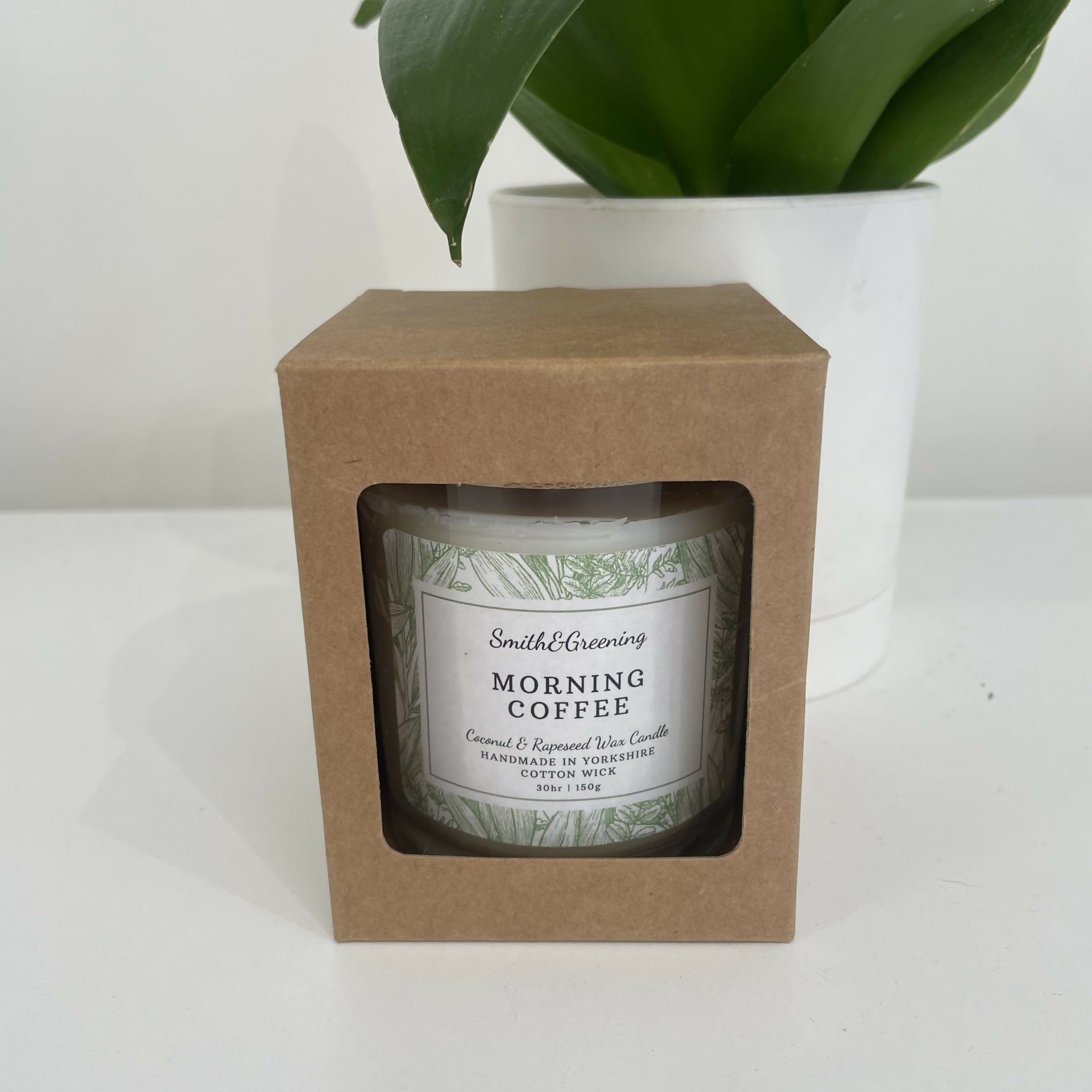 Morning Coffee - Wax Candle (Clear Glass)