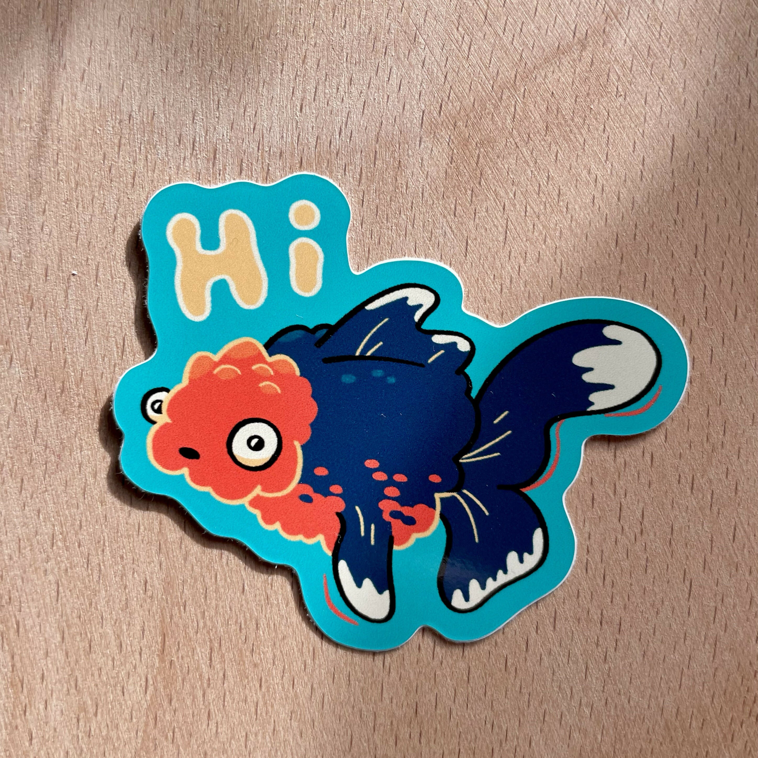 Hi Fish Single Sticker