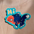 Hi Fish Single Sticker