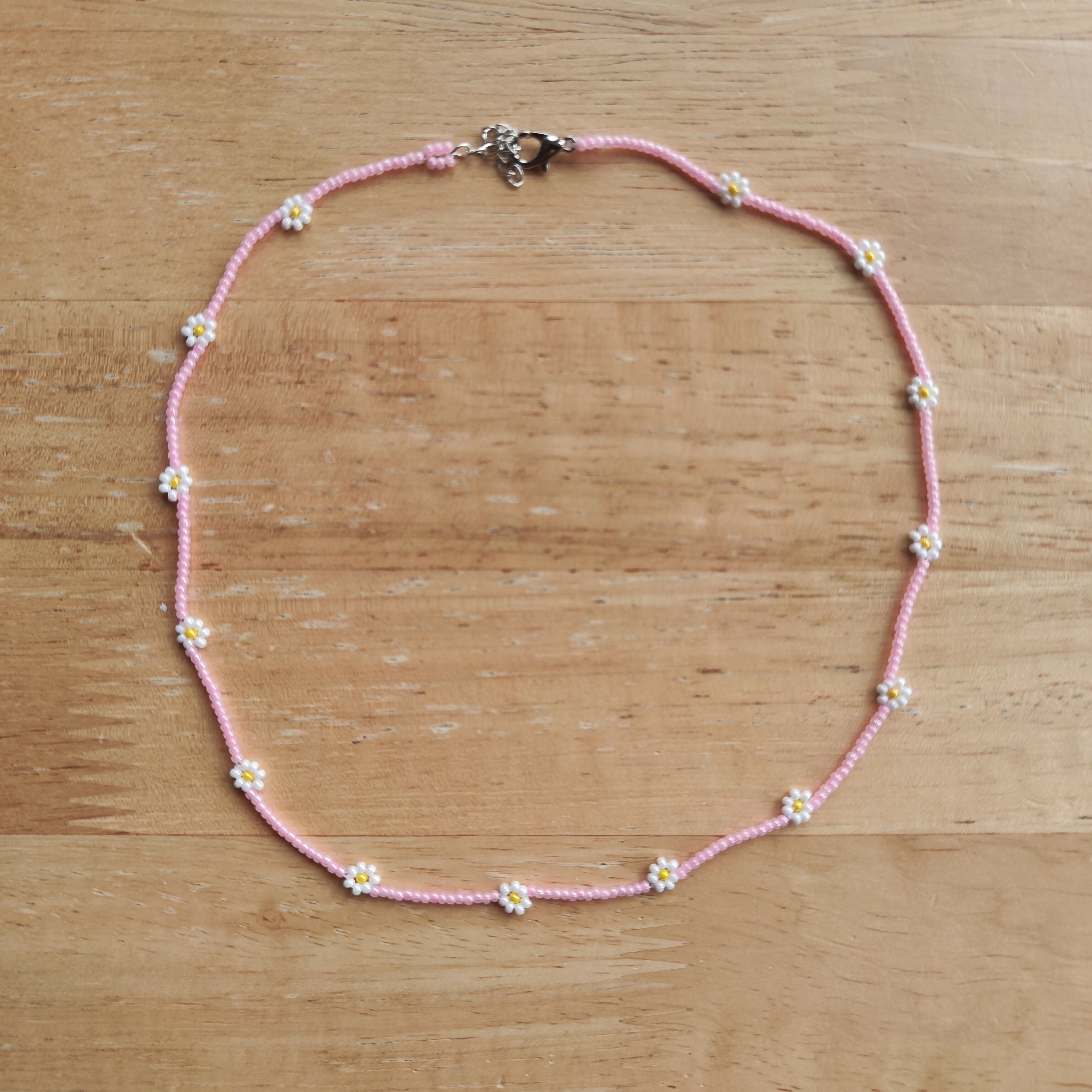 Beaded Flower Necklaces – Handmade Assorted Patterns