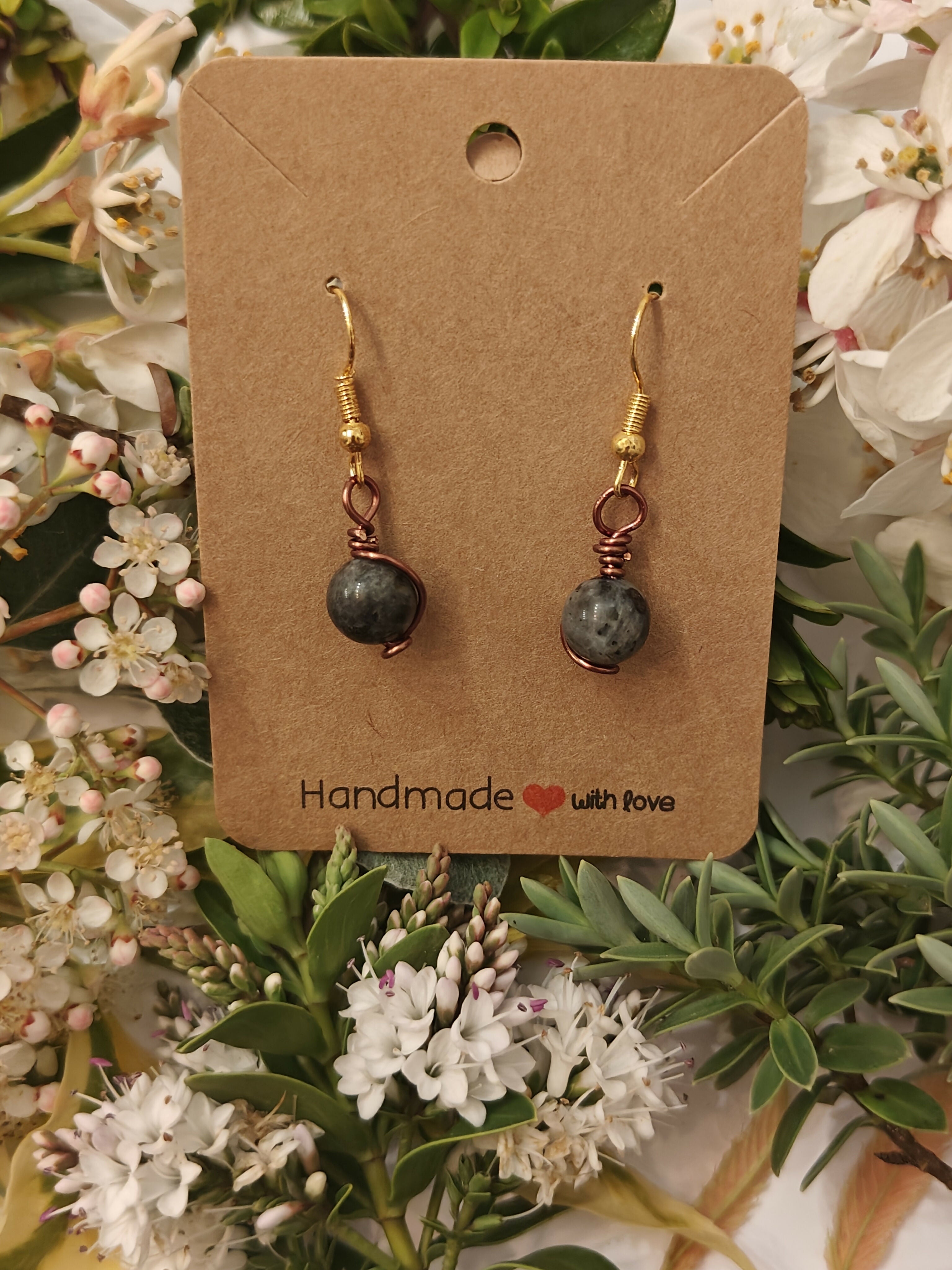 Labradorite Crystal Earrings