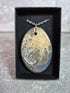Unique Double Sided Hand Crafted Oval Multi Coloured Pendant