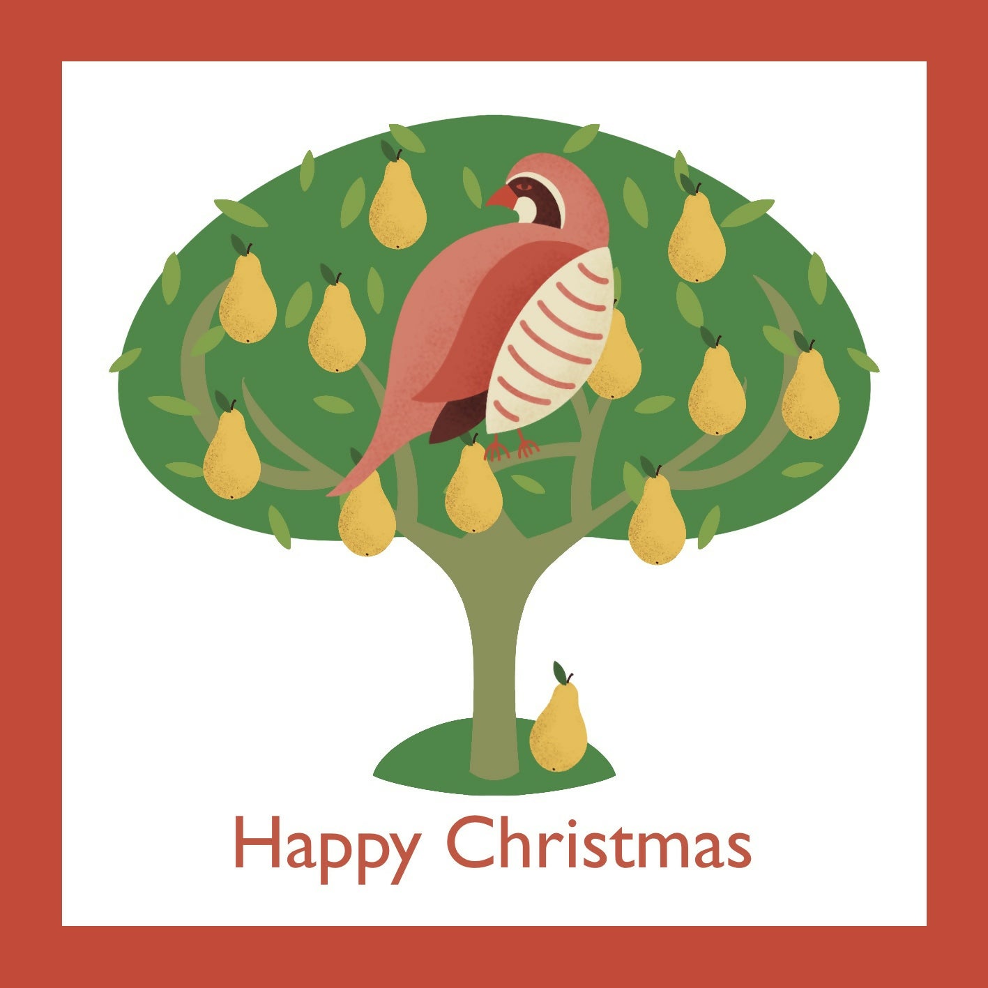 Partridge In A Pear Tree Greetings Card