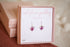 Purple Baby’s Breath Tiny Heart Earrings Sterling Silver