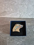 Handcrafted Cherry Veneered Badger Head Pin