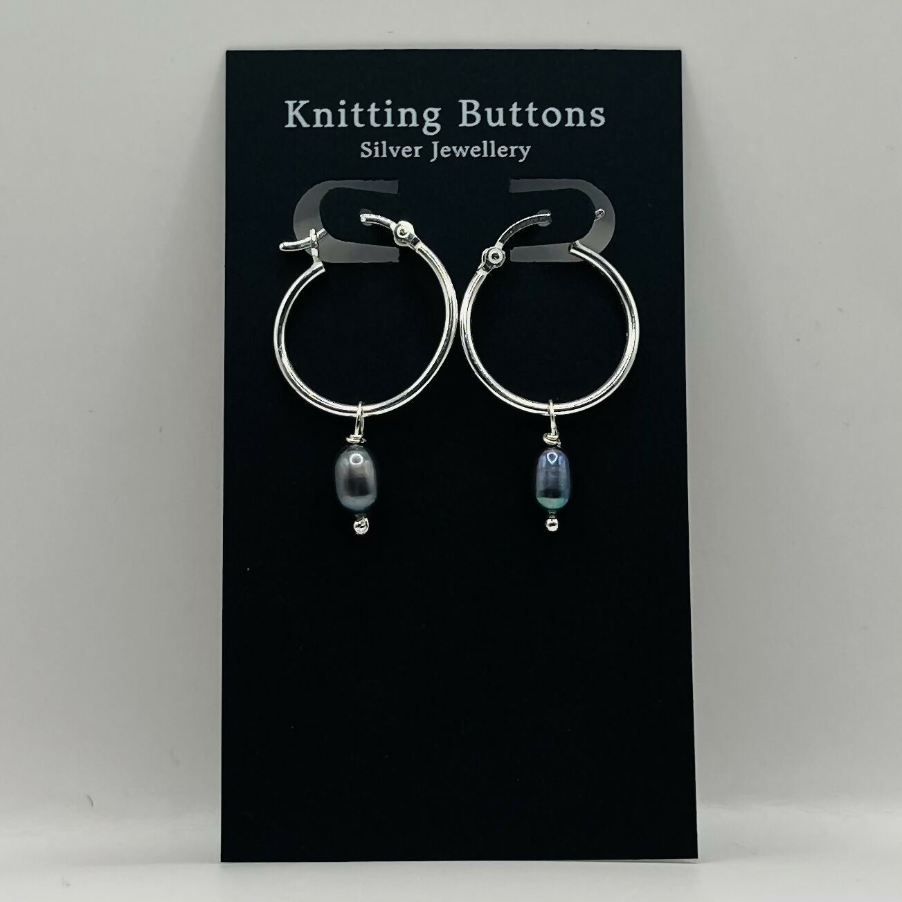 Pearl Huggie Earrings