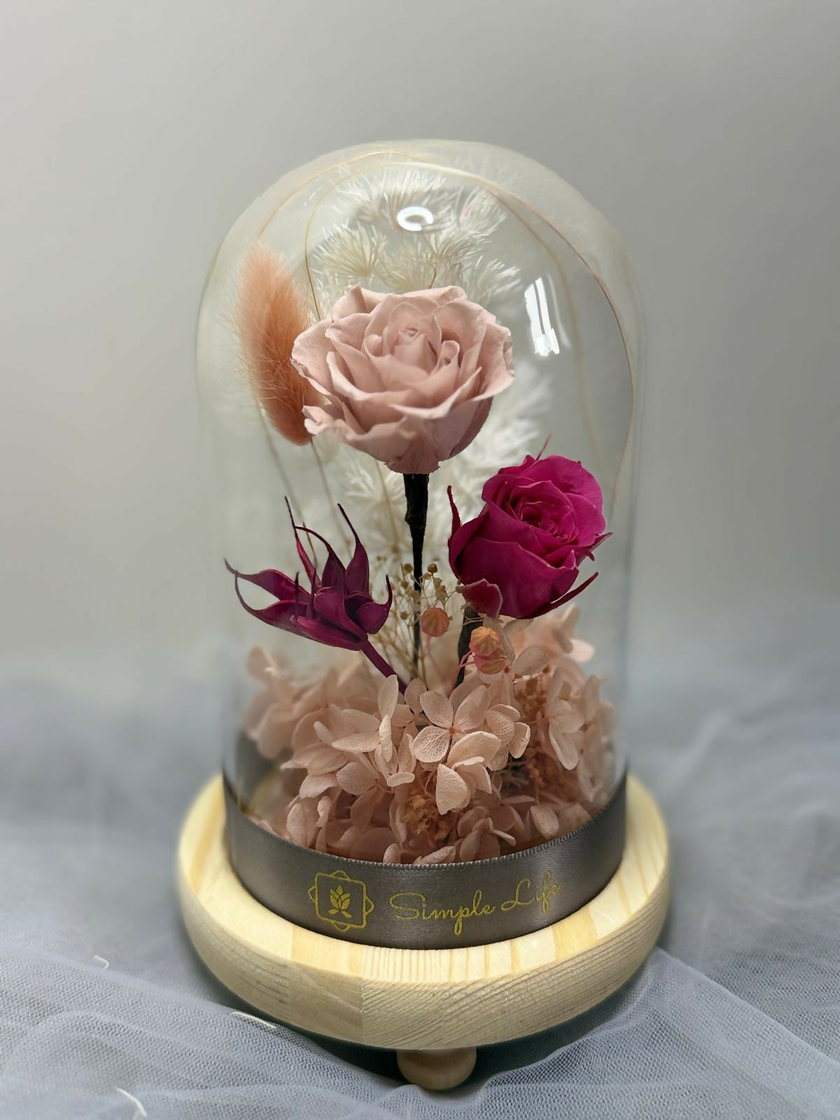 Preserved Flower Glass Dome