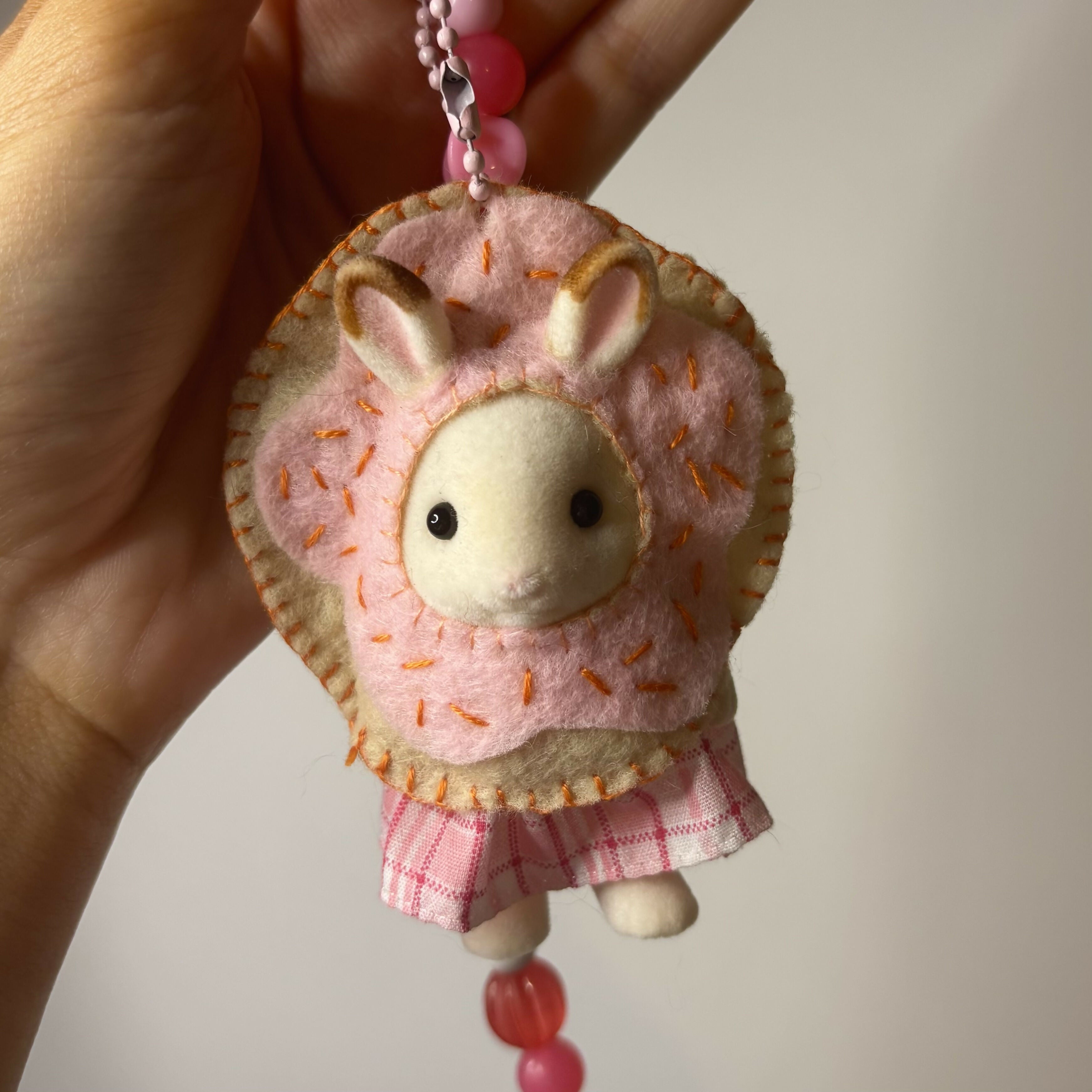 Doughnut Felt Keyring