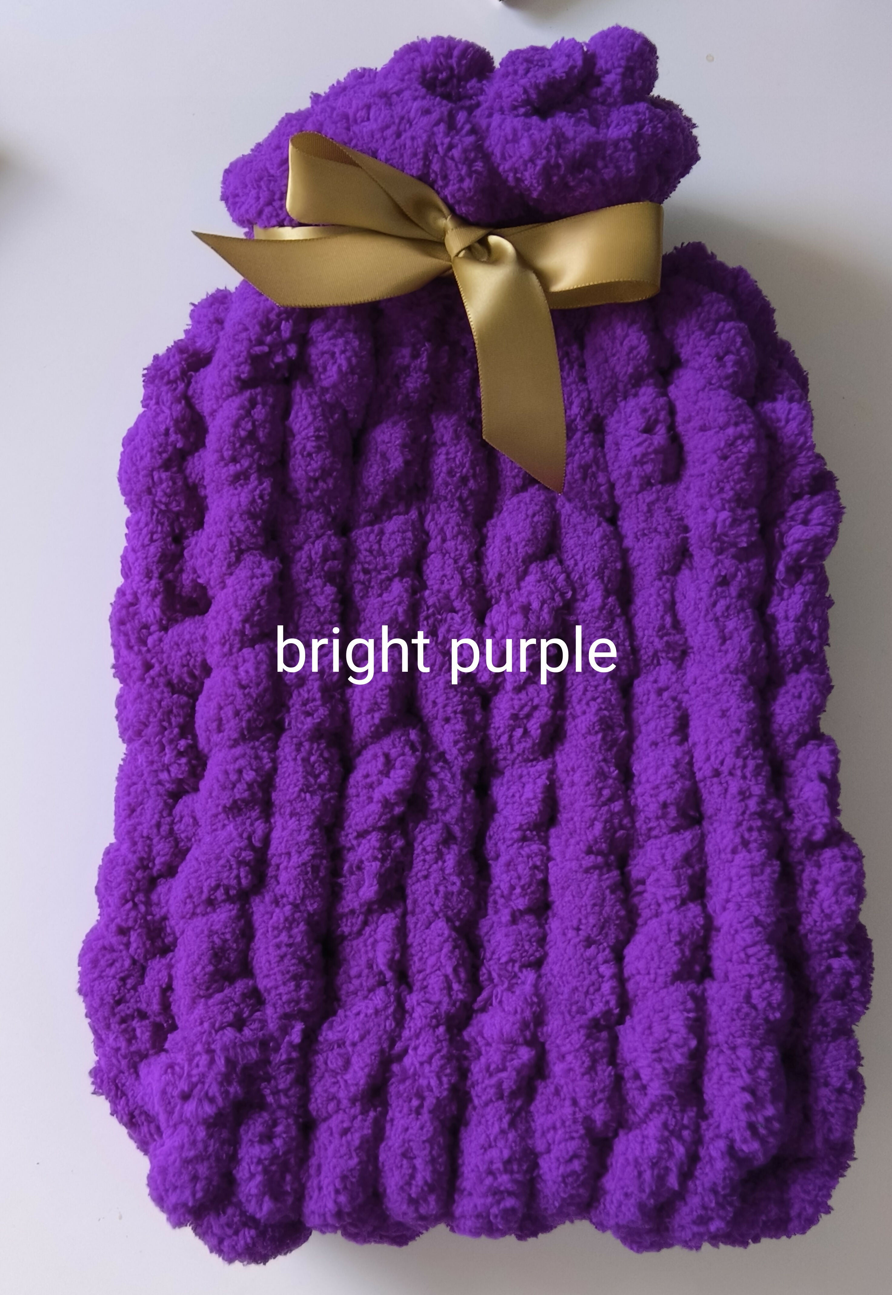 Hand Knitted Hot Water Bottle Cover