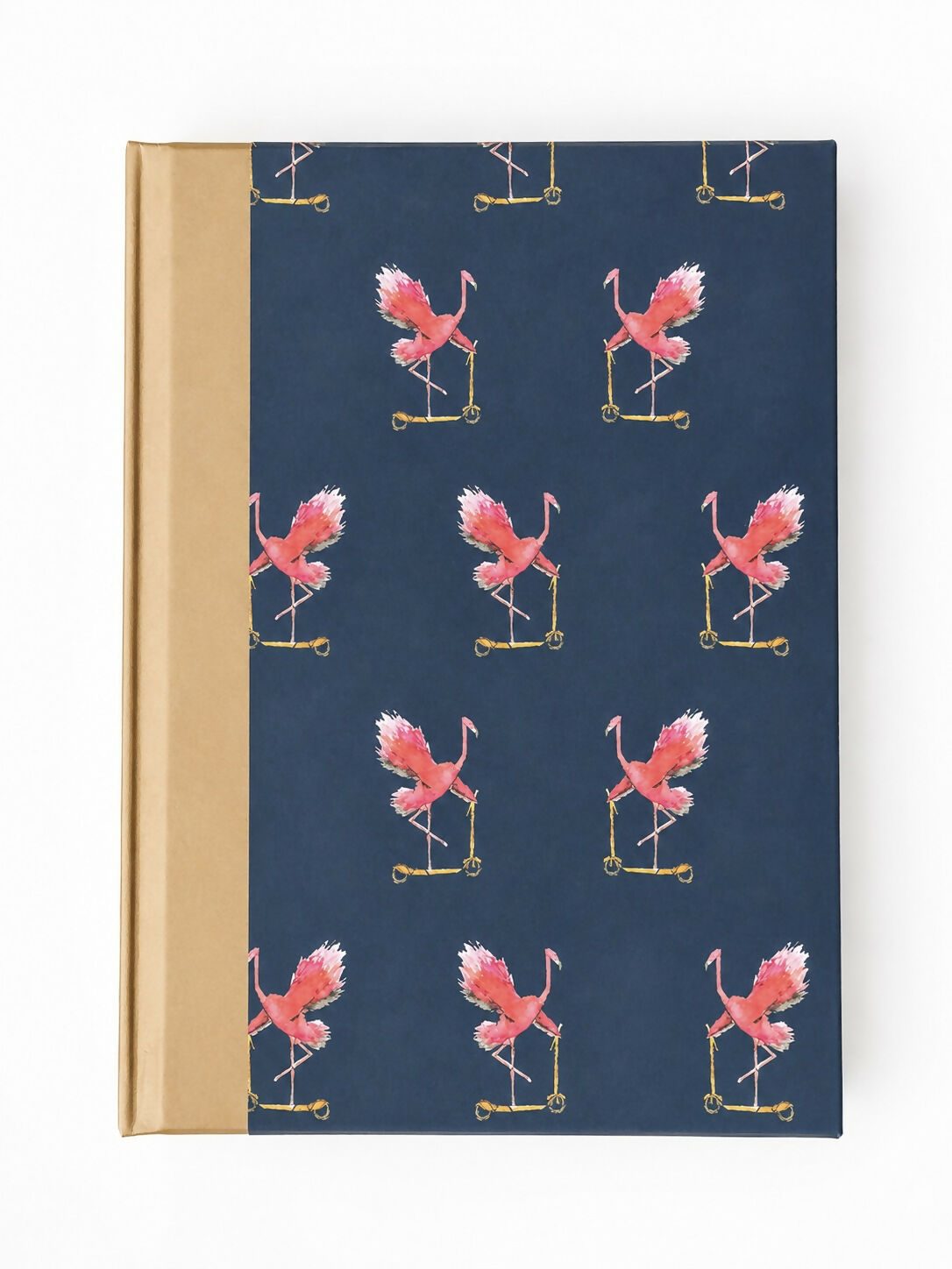 A5 Hardback Notebook | Art led flamingo mushrooms designs