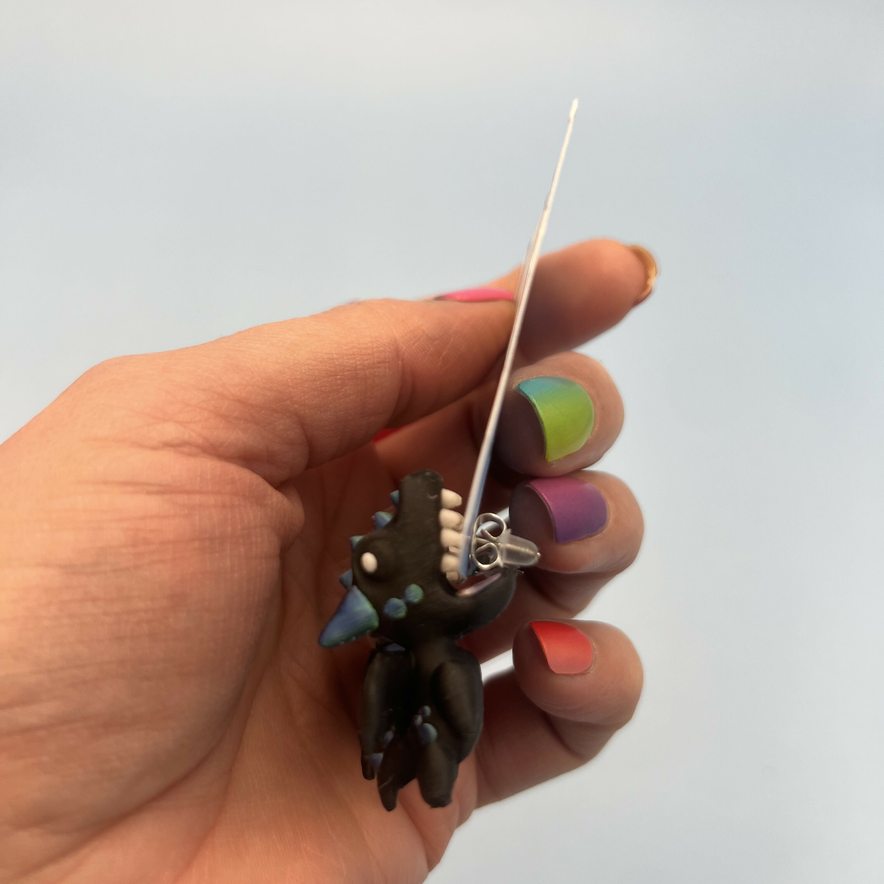 3D Printed EARRINGS: Animal friends DRAGON/CROC/AXOLOTL/DINO