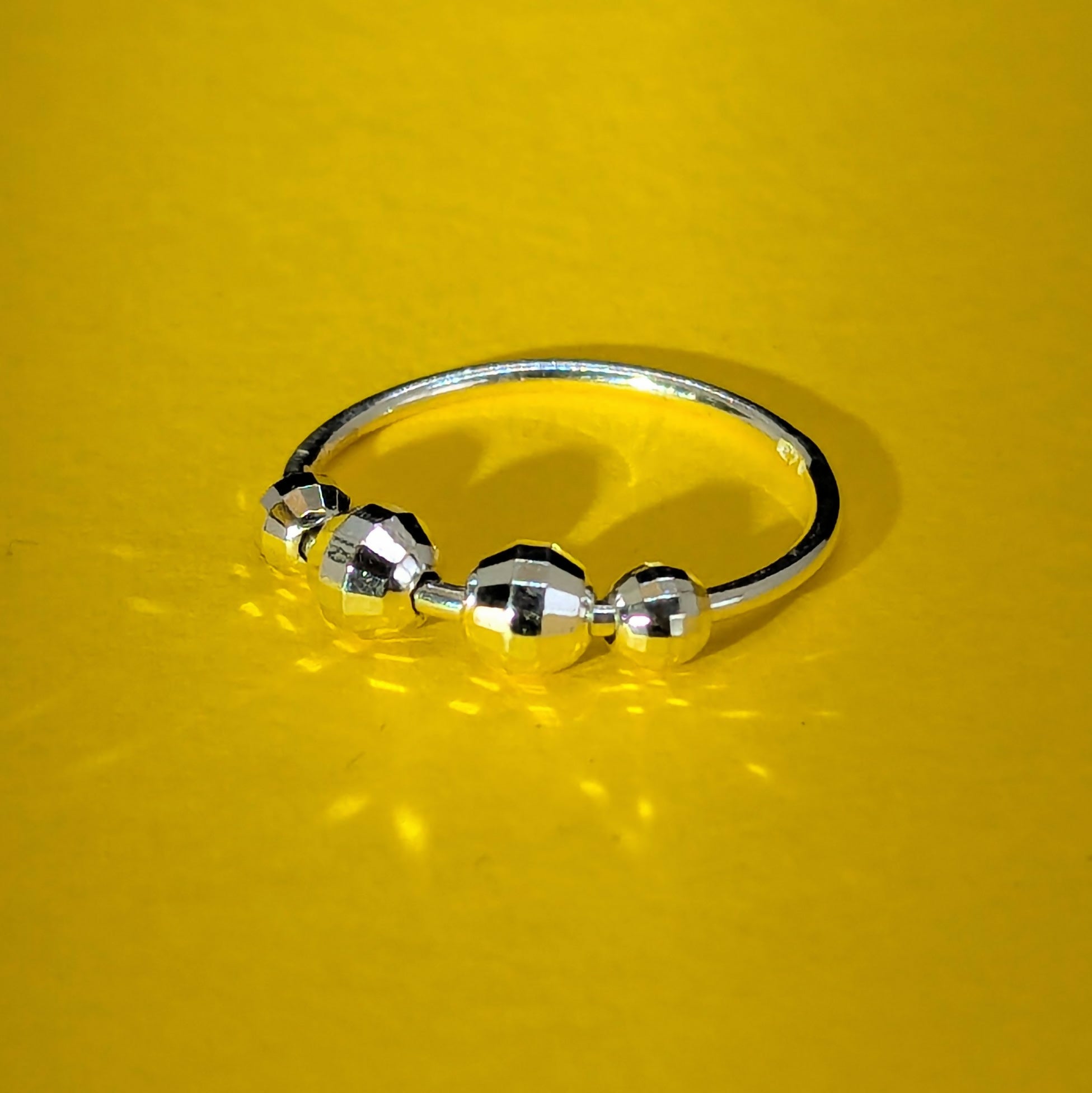 ‘Disco’ Sterling Silver Fidget Ring