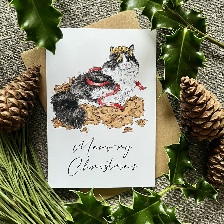 Meow-ry Christmas Card