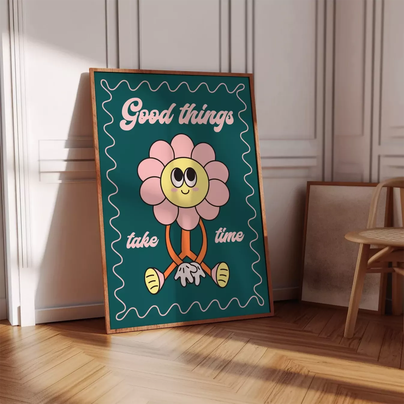 GOOD THINGS TAKE TIME WALL ART PRINT
