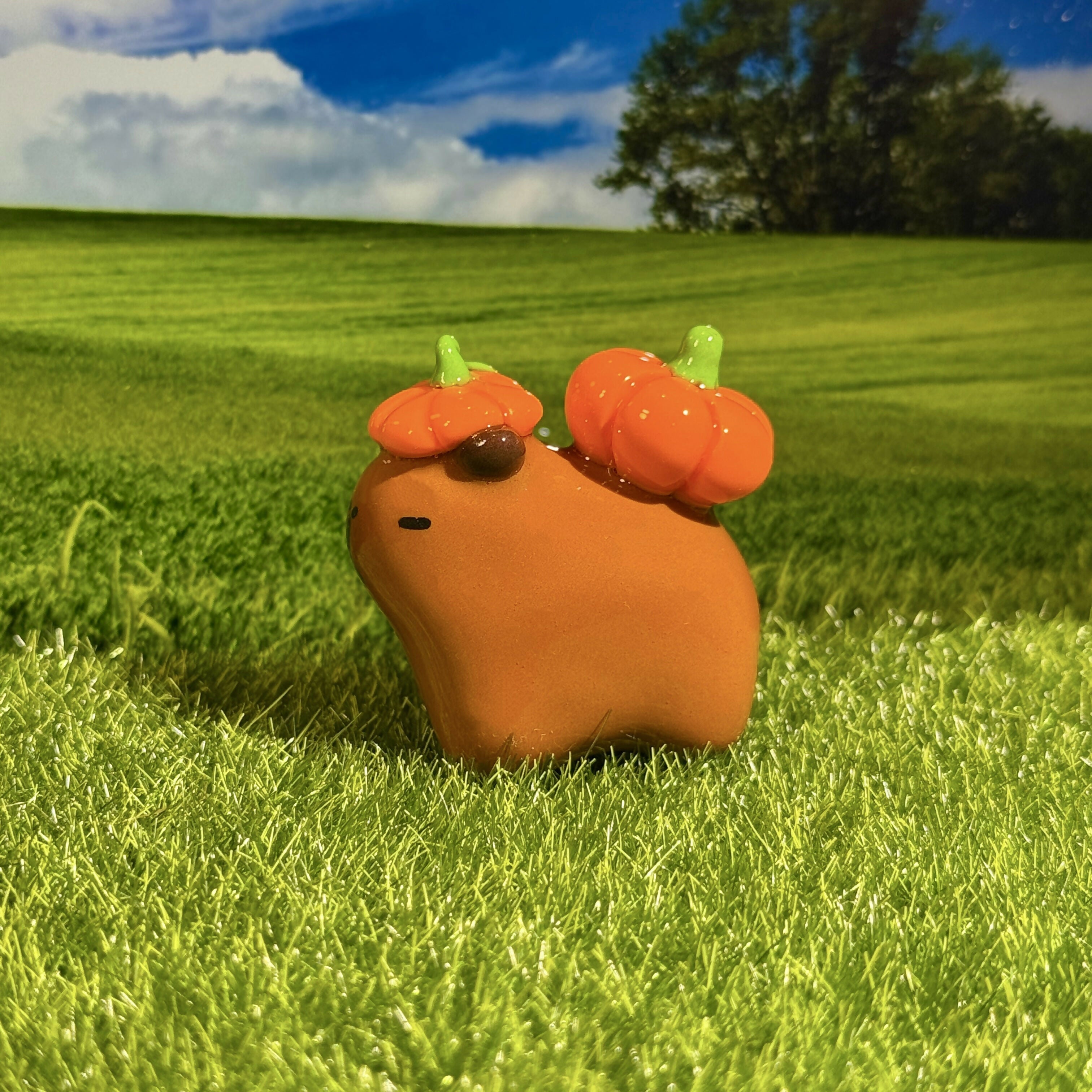 Halloween Pumpkin Capybara