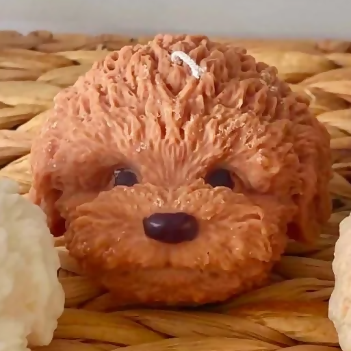 Dog Head Candle