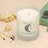 Lime, Basil And Mandarin Soy Wax Candle In A Frosted Glass Jar