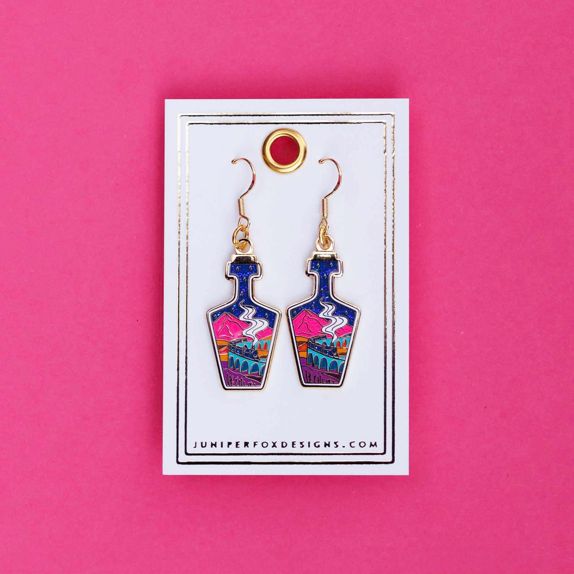 Earring Backing Card Train