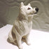 Ceramic Samoyed dog sculpture