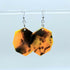 CONTEMPORARAY RESIN EARRINGS IN AN OCTAGONAL SHAPE